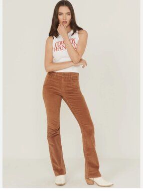 Levi's 725 High Rise Bootcut Stretch Women's Corduroy Pants Jeans W29 L32 Brown